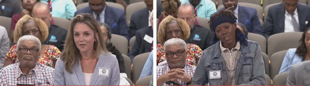 Love Inc. church members, and local advocates speak at board meeting