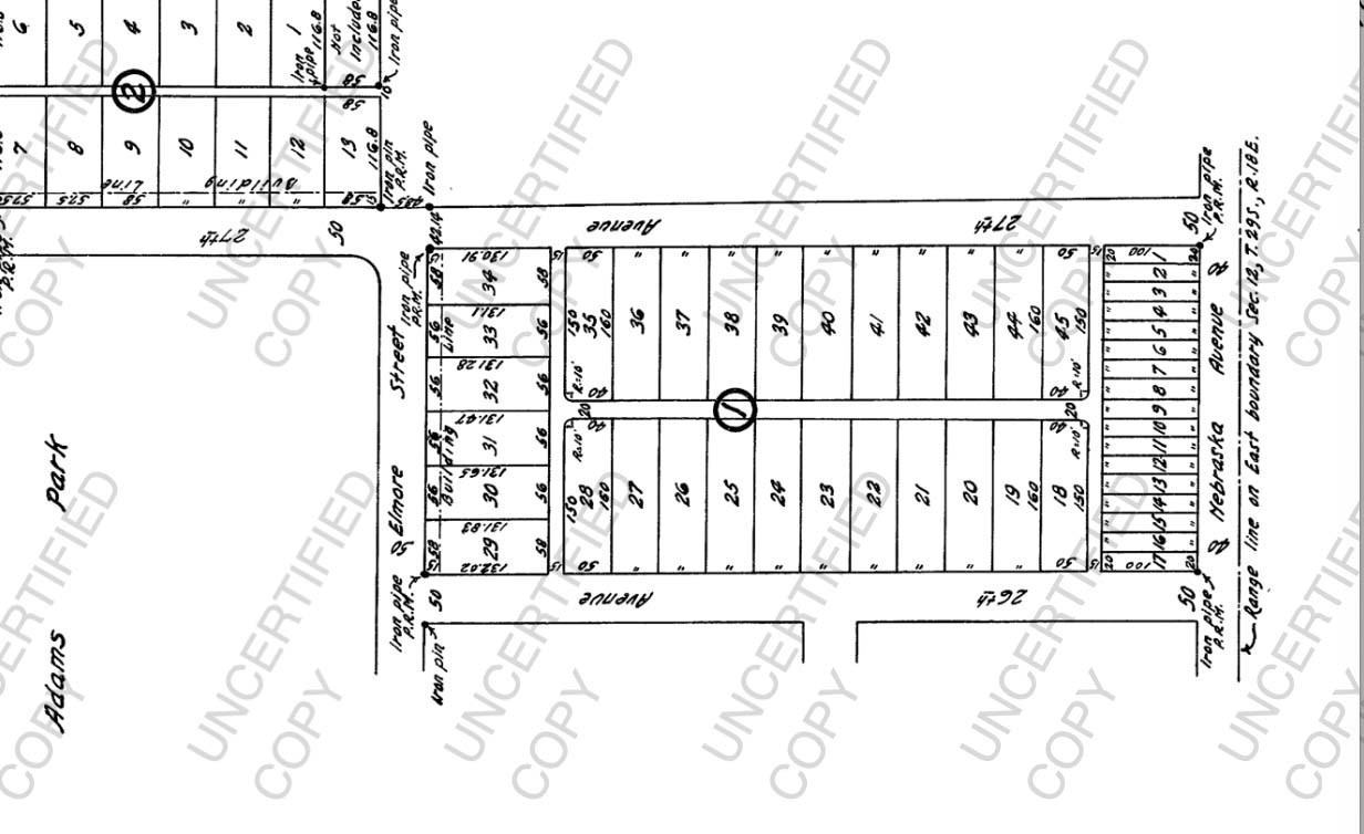 Villa Bonnieventure - "Adam’s Park" is now Robles Park