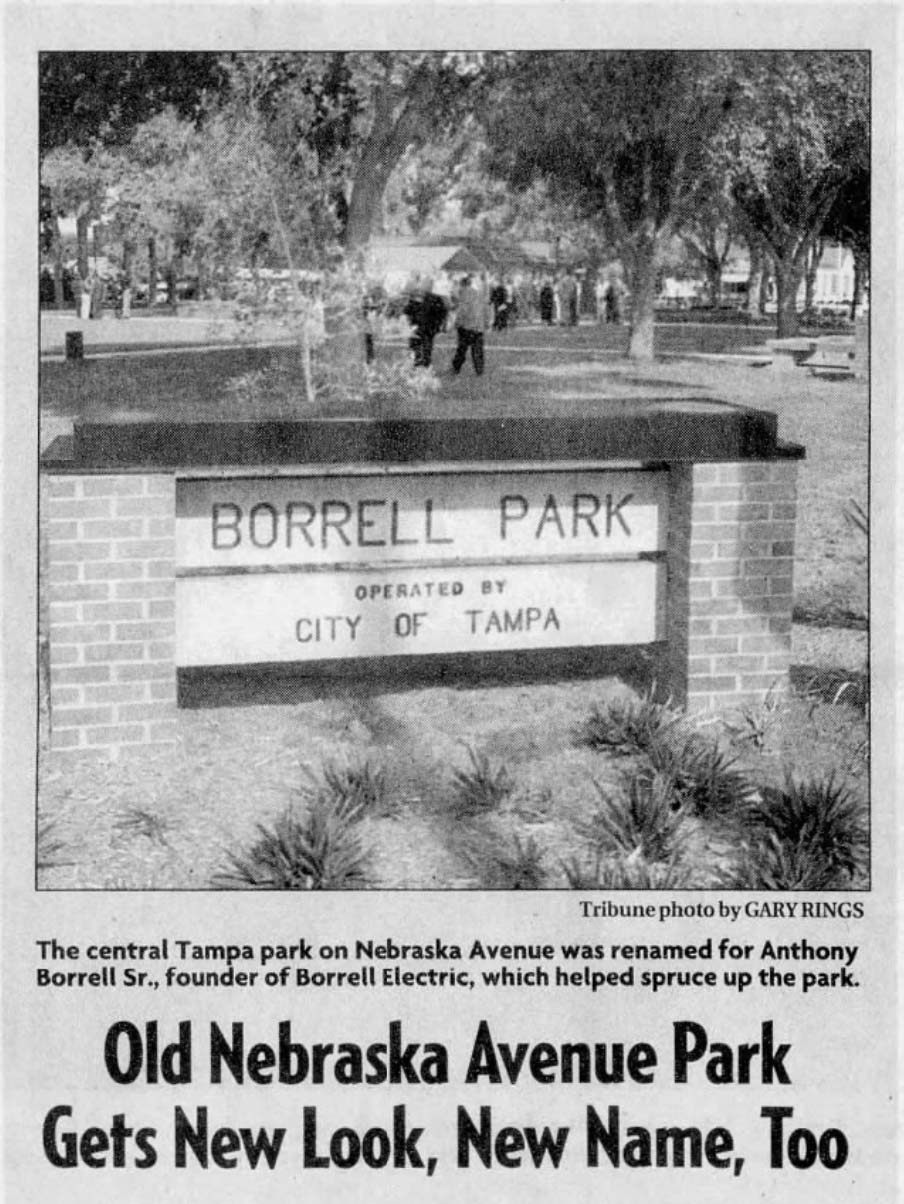 Borrell Park in Tampa Bay Times