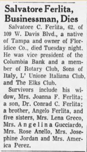 Salvatore Ferlita’s obituary